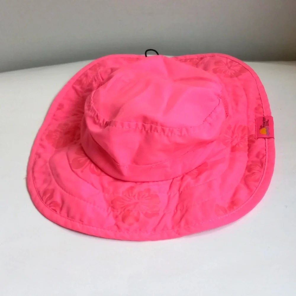 HIBISCUS PINK GIRLS SUMMER HAT
